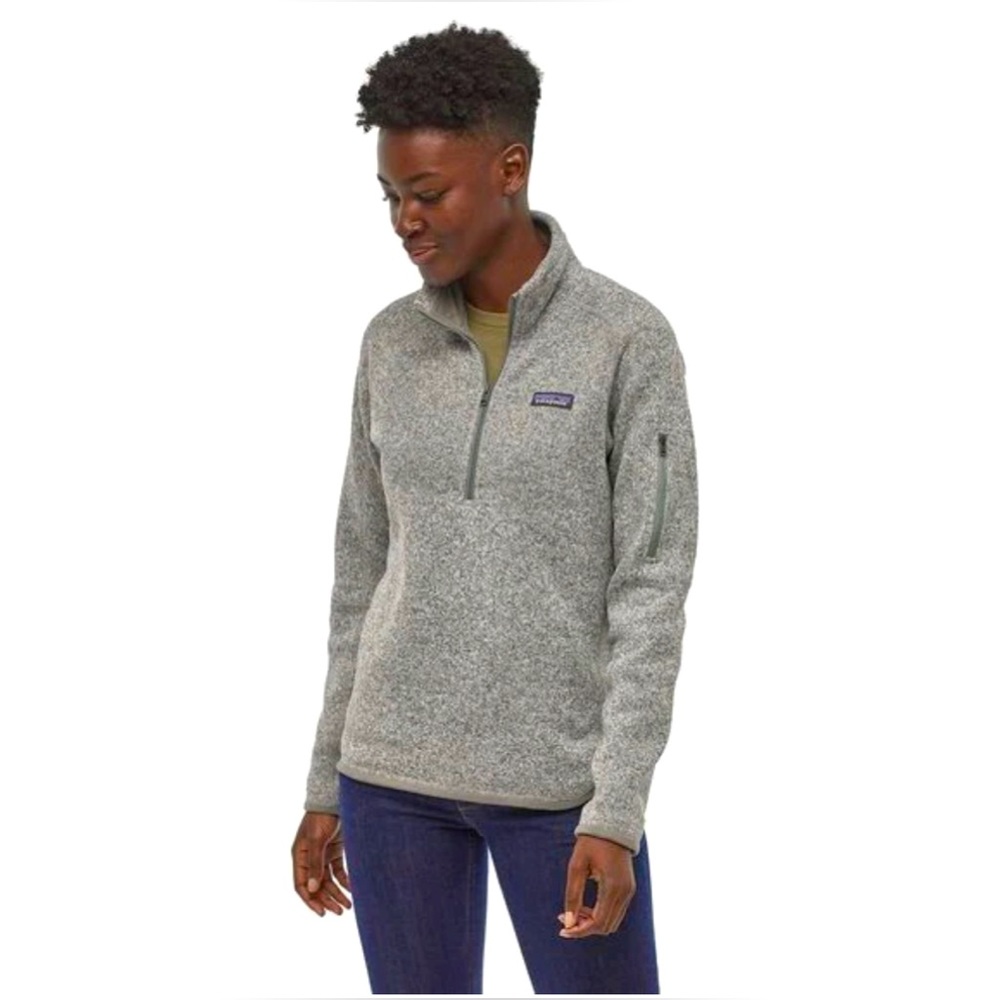Patagonia better sweet 1/4 birch zip up| Large